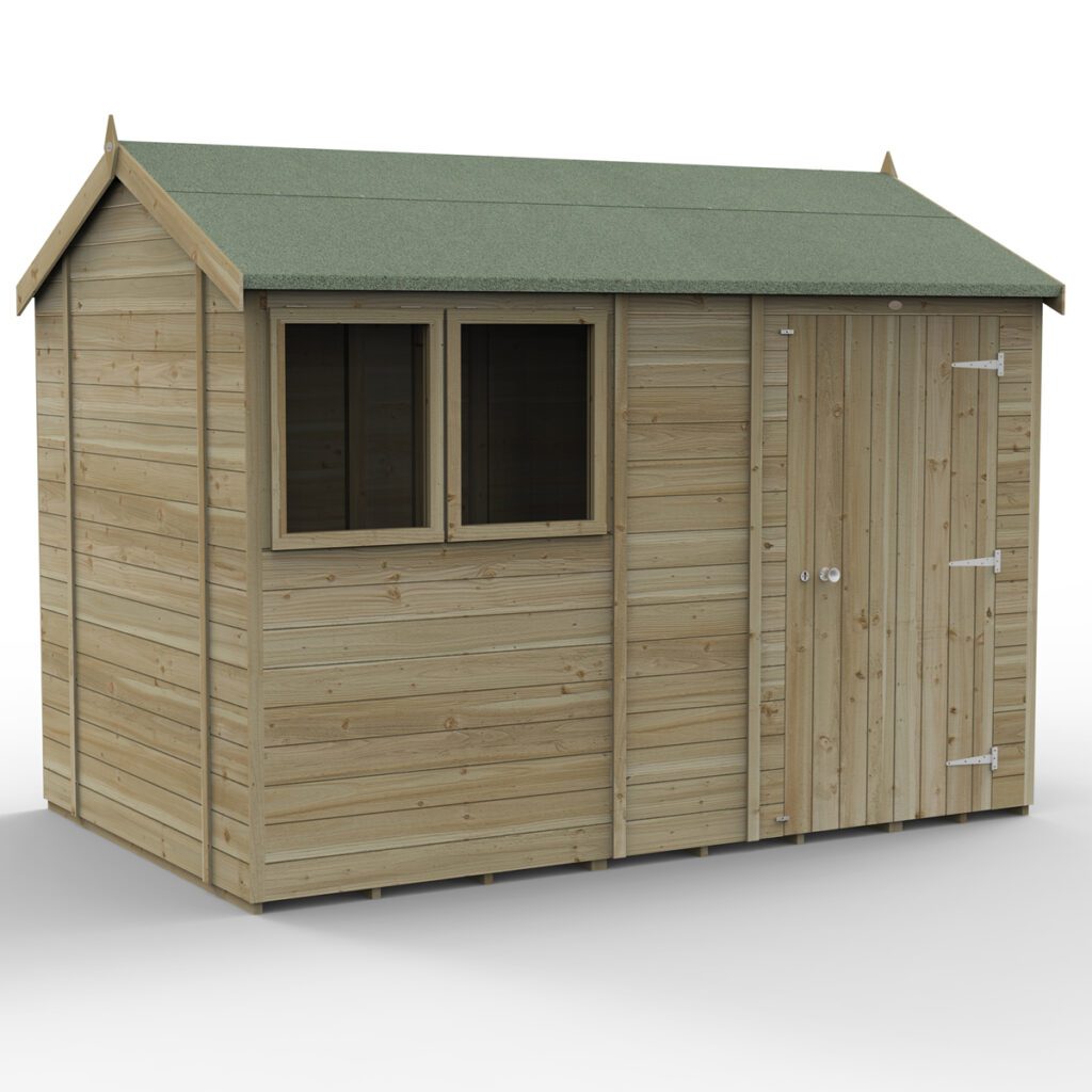 Timberdale 10×6 Reverse Apex Shed with Installation 5013053188965 2